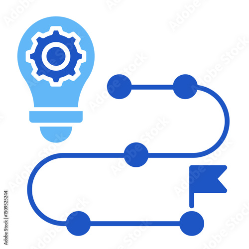 Innovation Roadmap  Icon Element For Design	
