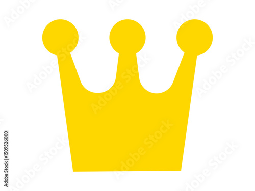 golden crown isolated on white background