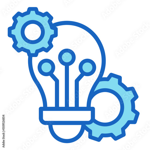 Digital Innovation  Icon Element For Design	
