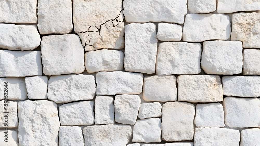 White Stone Wall Texture Background Irregular Pattern White Stone Wall Texture Background Irregular Pattern