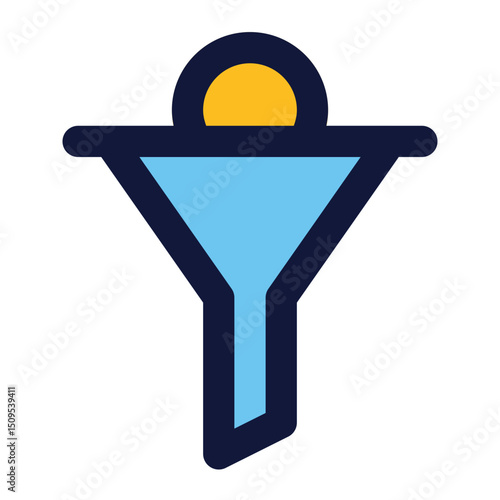 sales funnel icon for illustration