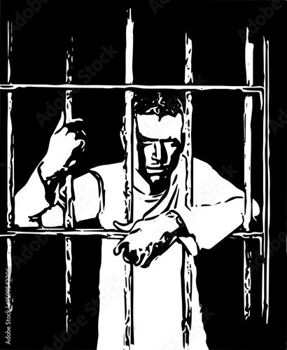 in prison for committing a crime