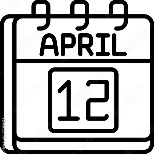 April 12 Icon