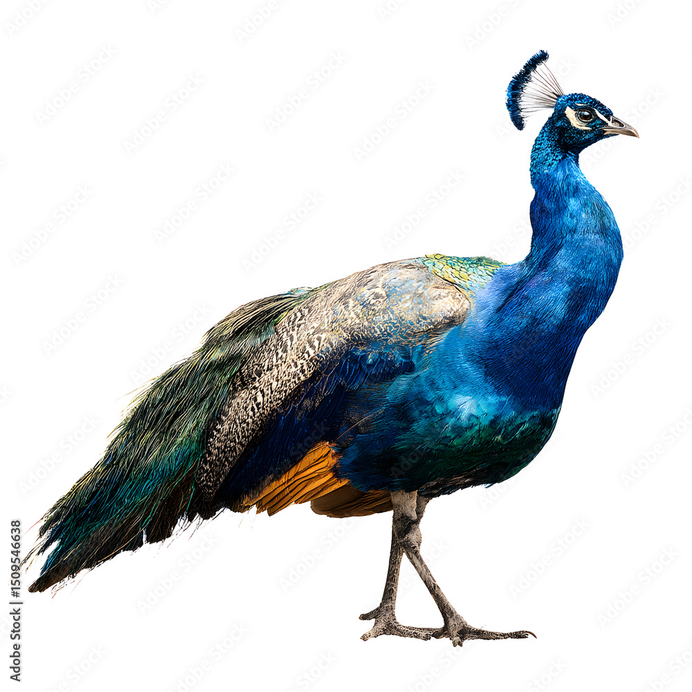 Obraz premium peacock isolated on white background