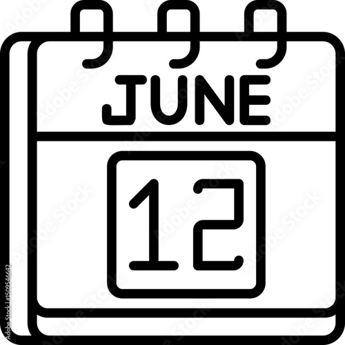June 12 Icon