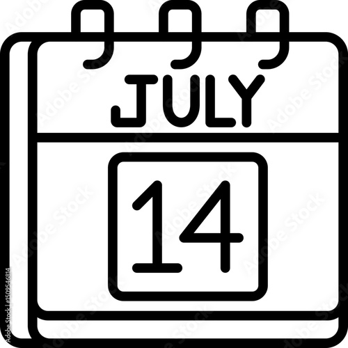 July 14 Icon