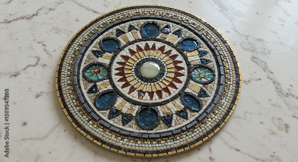 Obraz premium Mosaic artwork circle design