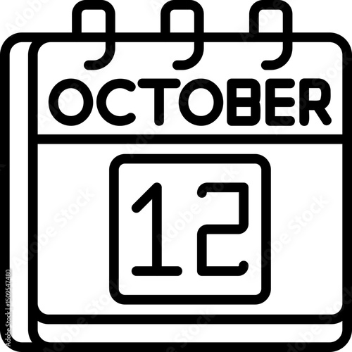October 12 Icon