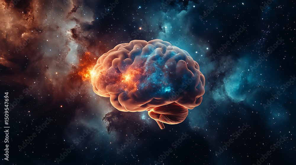 Human Brain Illuminated by Cosmic Energy in a Starry Universe Human Brain Illuminated by Cosmic Energy in a Starry Universe
