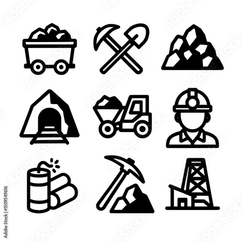 Mining and Resource Icon Collection