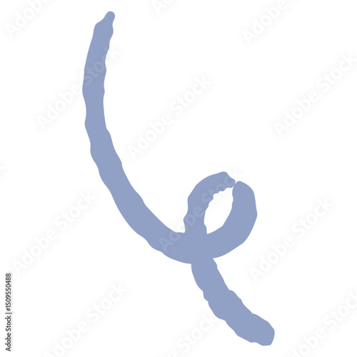 くるんとした線の手描きイラスト（回る動きイメージの記号）