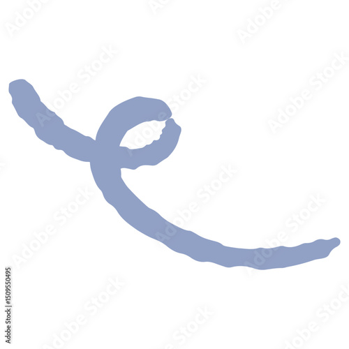 くるんとした線の手描きイラスト（回る動きイメージの記号）