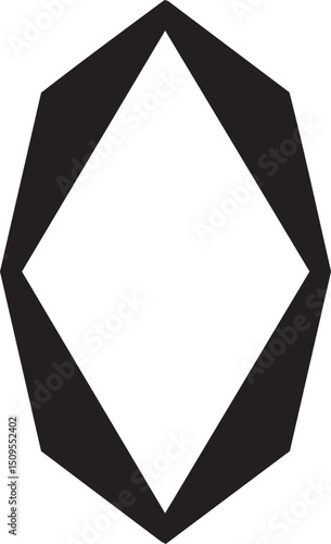 stark geometric diamond shape dominates the .