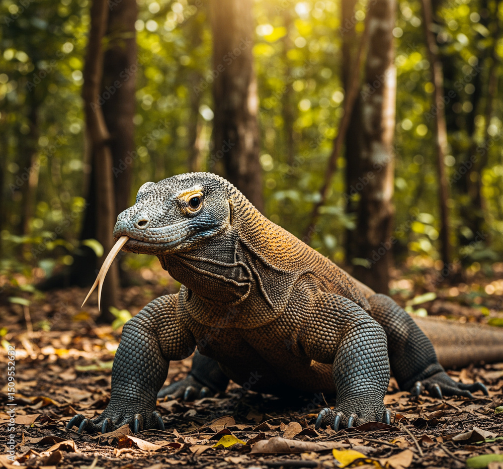 Fototapeta premium iguana in the zoo
