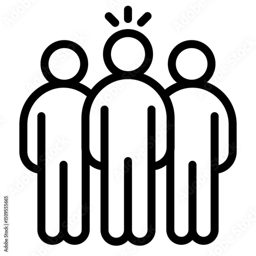 Workforce icon in vector illustration