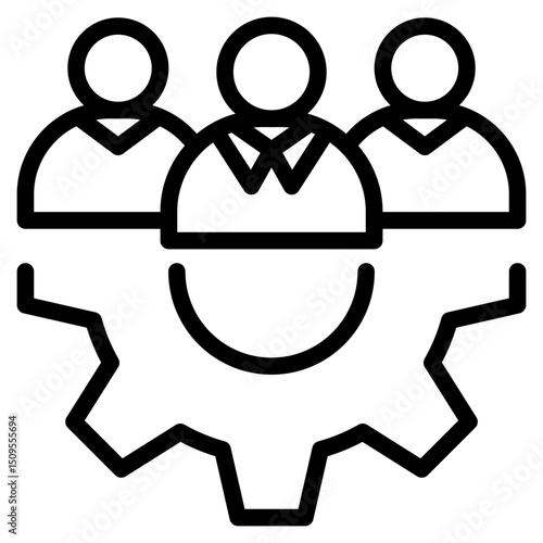 Workforce icon in vector illustration