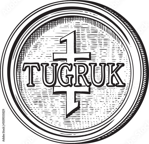 circular emblem displays the word ‘TUG RUK’ within a textured ornate border.