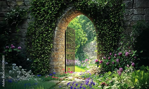 Enchanted Garden Gate A Pathway to Tranquility and Natural Beauty