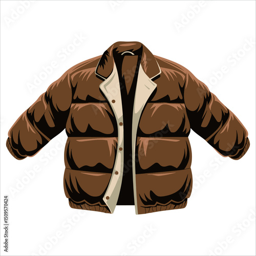 Jacket vector illustration.Simple and stylish graphic ideal for fashion, apparel, and clothing brand designs.