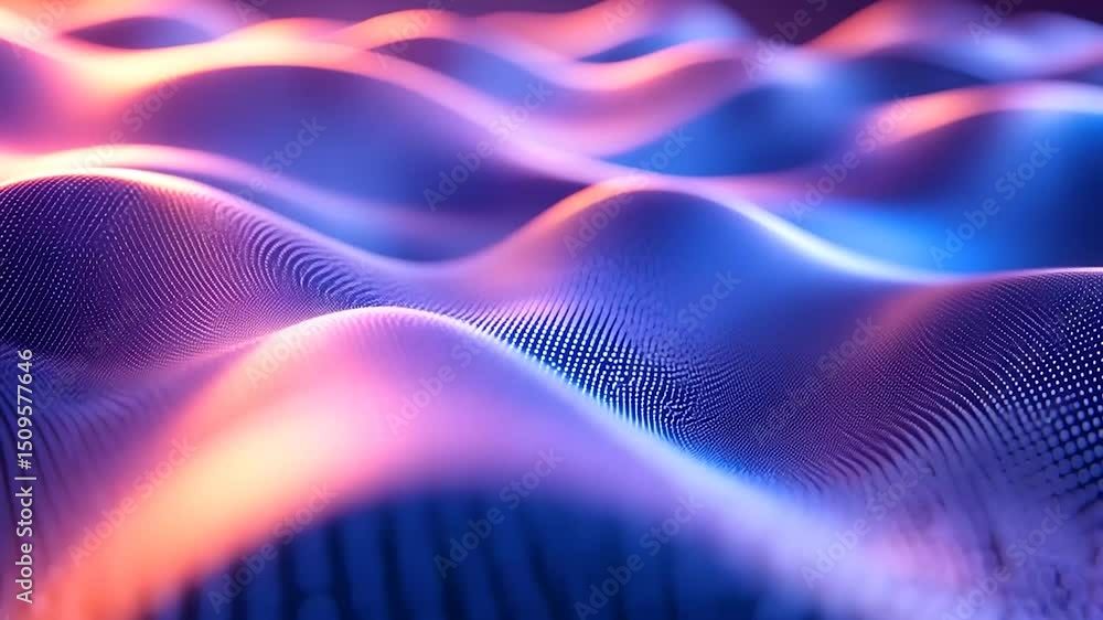 Abstract digital waves, vibrant colors, glowing dots, data flow background Abstract digital waves, vibrant colors, glowing dots, data flow background