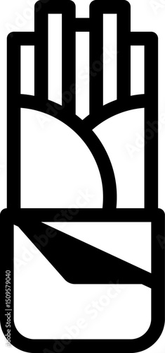 Minimalist Hand Holding Card Symbol for Business or Technology Themes