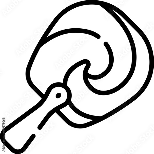 Minimalist Lollipop Illustration for Candy or Confectionery Design