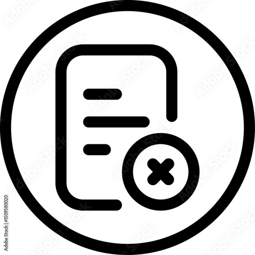 Close up of a printed receipt with aCircular Icon Symbolizing Payment Processing