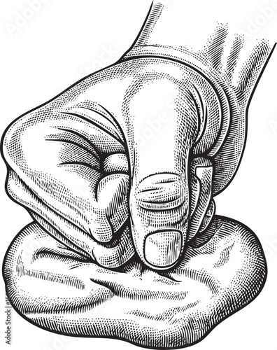 Two hands gesture emphatically with curved fingers conveying a strong expression.