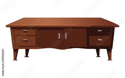 Brown Wooden Cabinet