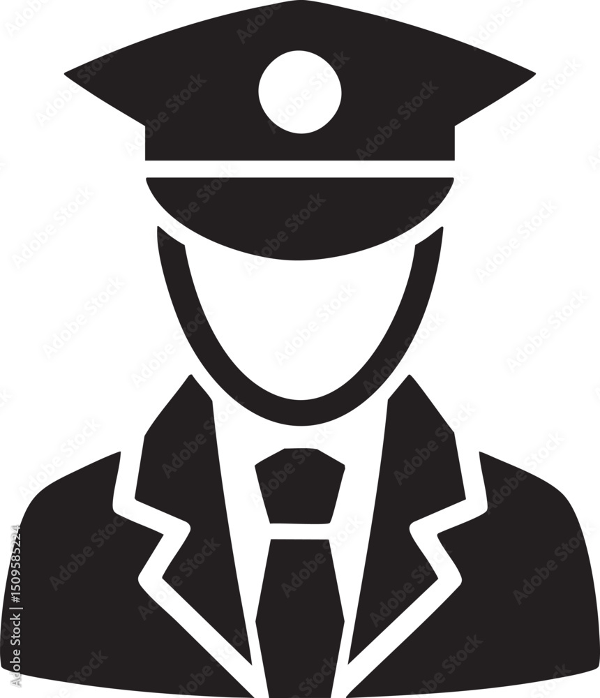 distinguished man wears a classic peaked cap and formal suit. distinguished man wears a classic peaked cap and formal suit.