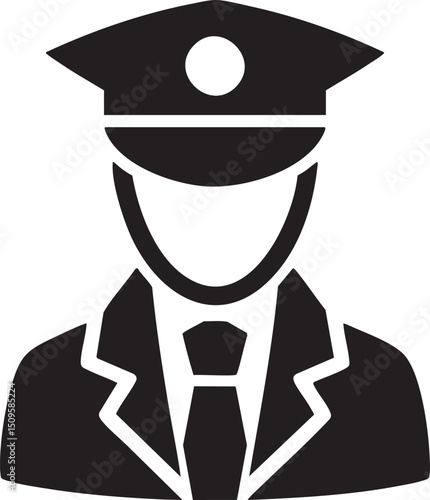 distinguished man wears a classic peaked cap and formal suit.
