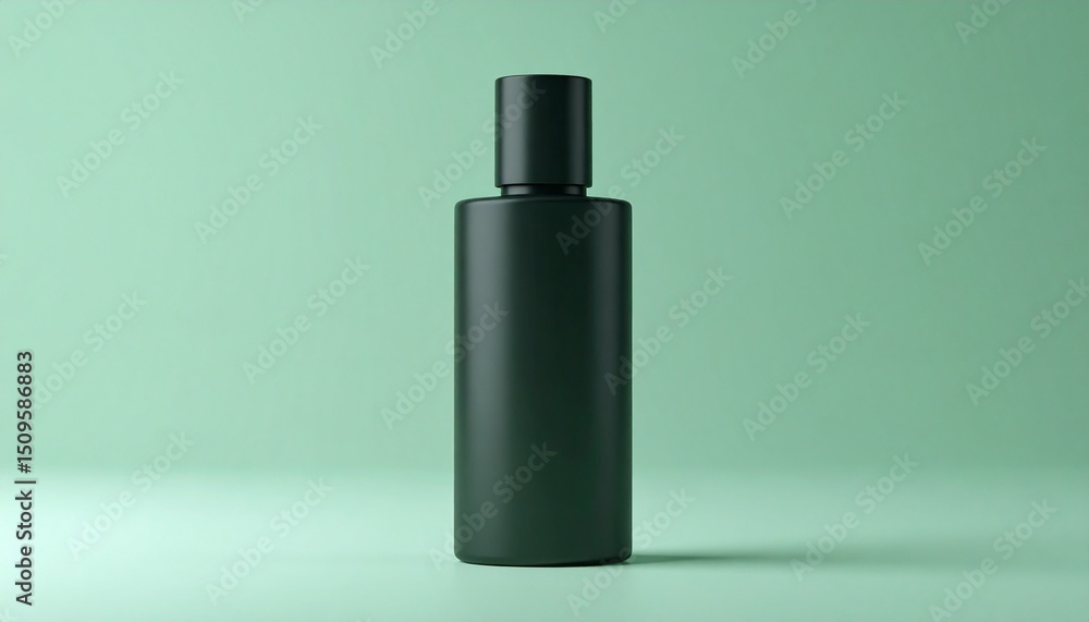 Perfume advertisement, luxury and minimalism: Luxury scent product, matte black bottle, pure white space. Perfume advertisement, luxury and minimalism: Luxury scent product, matte black bottle, pure white space.