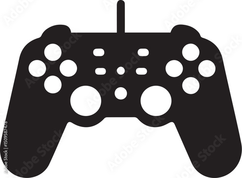 Game controller silhouette vector