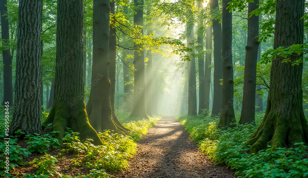 Obraz premium Deep Forest Path