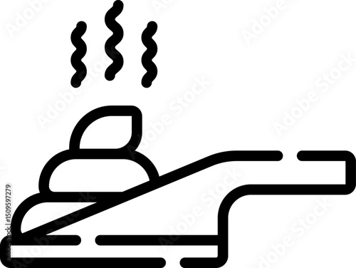 Robot vacuum cleaner encountering a pile of pet waste on the floor, creating a humorous and unfortunate situation in a modern home setting.