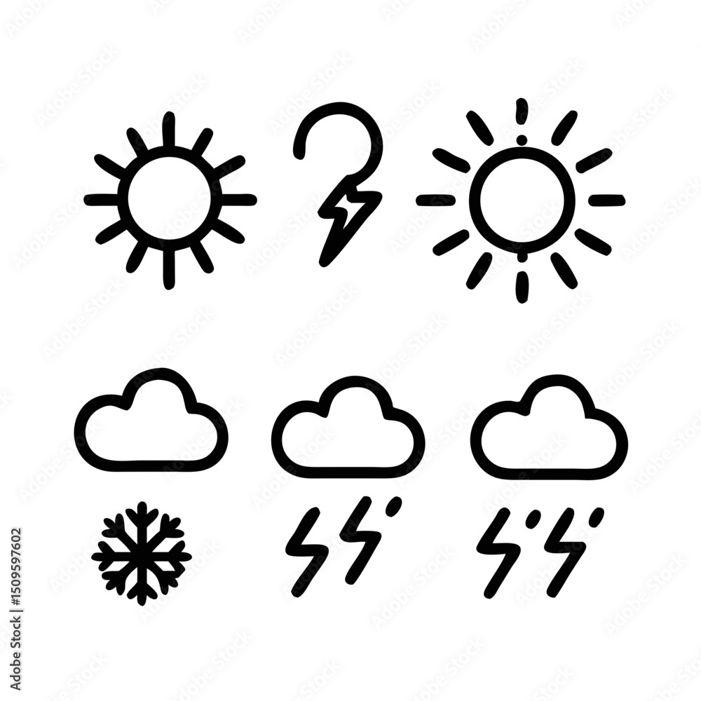 weather icons set weather icons set