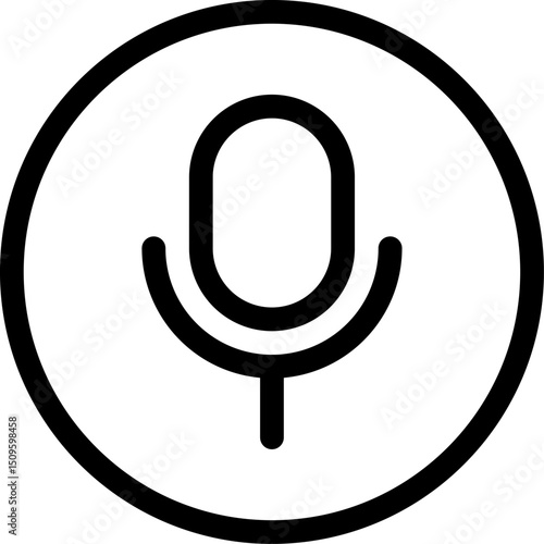 Microphone recording audio in a studio, capturing clear sound for podcasting and voiceovers, creating a professional and crisp atmosphere.