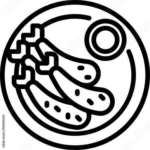 tempura illustration on a white background       