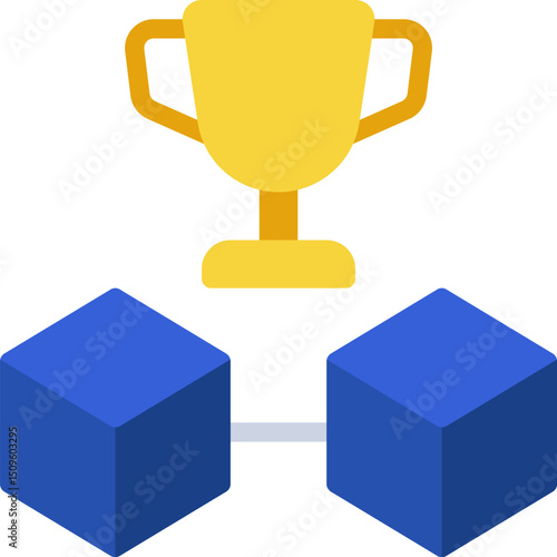 trophy illustration on a white background       