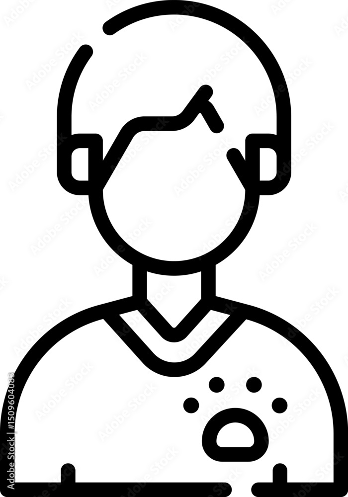 veterinarian illustration on a white background veterinarian illustration on a white background