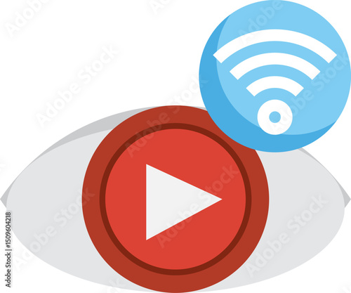 viewer illustration on a white background        