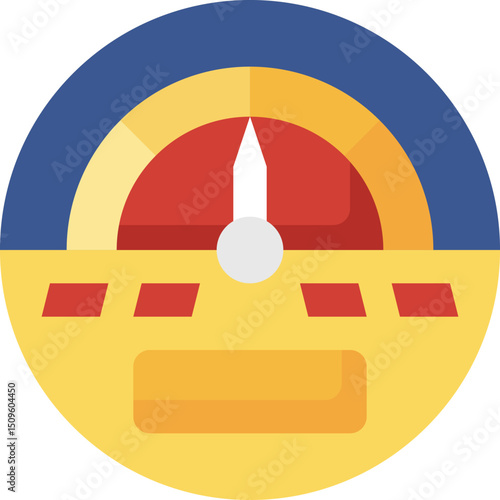 voltmeter illustration on a white background        