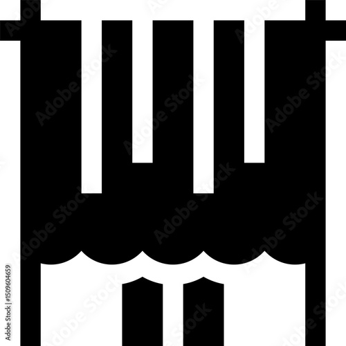 voting booth illustration on a white background        