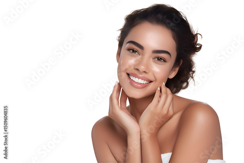 Capturing The Luminous Essence Of A Woman's Fresh Beauty Skin