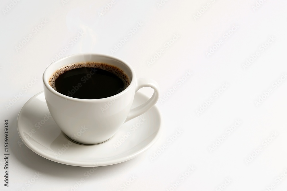 Fototapeta premium cup of coffee isolated on white