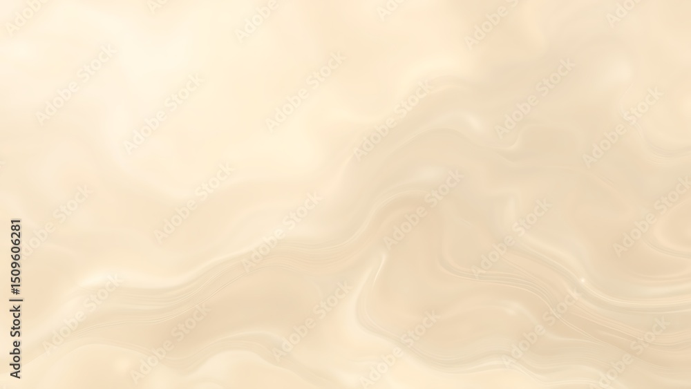 Fototapeta premium Warm and Luminous Abstract Waves of Creamy Beige with Gentle Ripples and Subtle Glow