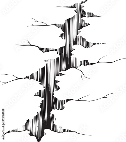 stark vertical tree silhouette dominates a minimalist composition.