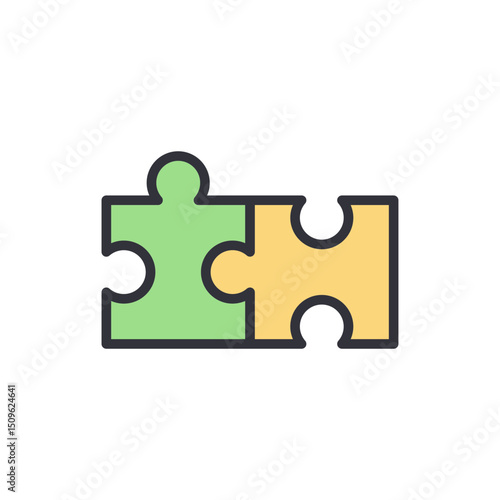 Interlocking Jigsaw Pieces Symbolizing Connection And Solution Finding