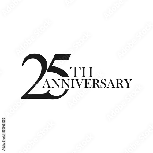 anniversary logo design, 25th anniversary, symbol, icon, party, logo design for 25th anniversary, vector, success, illustration, birthday, symbol, background, year, congratulation, greeting, invitatio