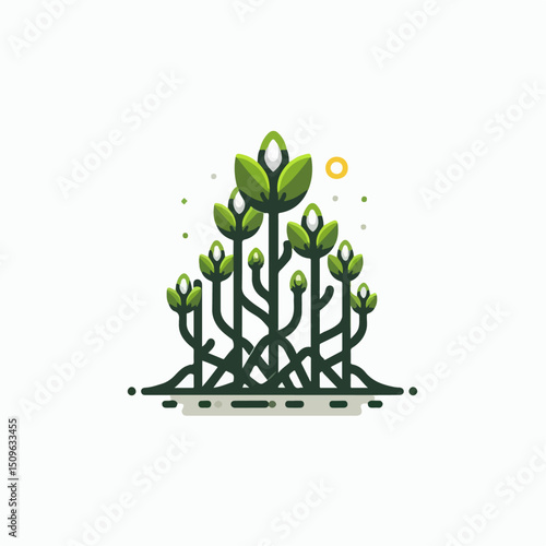 mangrove plant vector illustration